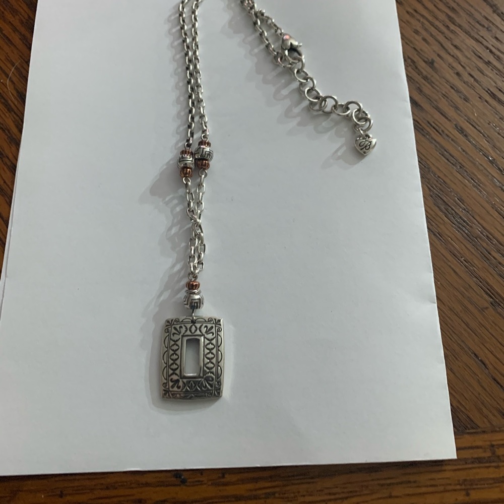 Brighton square pendant necklace